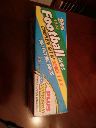 1992 Topps Football Factory Set 660 Cards Plus 20 Gold Cards