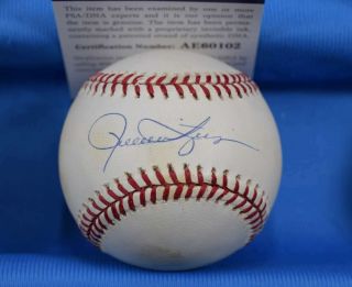 Rollie Fingers Psa Dna Autograph American League Oal Hand Signed Baseball
