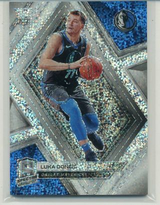 Luka Doncic 2018 - 19 Spectra Rookie Rc White Sparkle Prizm Case Hit Sp