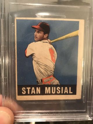 1948 1949 Leaf Stan Musial Rookie 4 BVG 2 Good Looks Better Than Grade 2