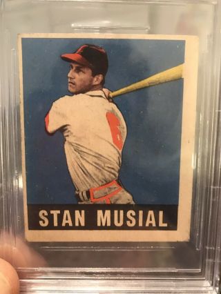 1948 1949 Leaf Stan Musial Rookie 4 BVG 2 Good Looks Better Than Grade 3