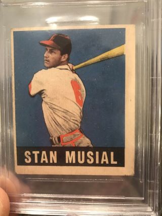1948 1949 Leaf Stan Musial Rookie 4 BVG 2 Good Looks Better Than Grade 4