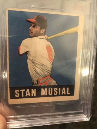 1948 1949 Leaf Stan Musial Rookie 4 BVG 2 Good Looks Better Than Grade 5