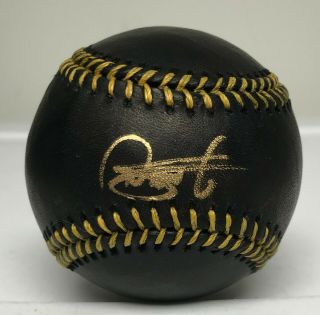 Deivi Garcia Signed Black Leather Baseball Autographed Auto Jsa Ny Yankees