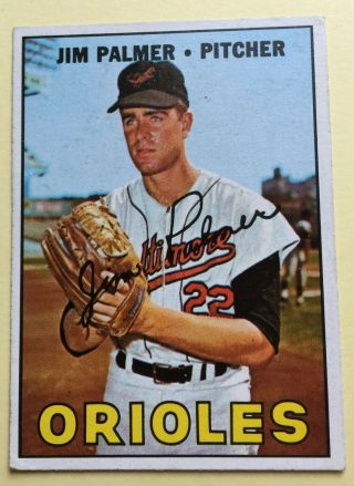 1967 Topps Baseball Card 475 Jim Palmer