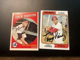 Zack Monroe Ny Yankees Signed Autographed Baseball Card Auto