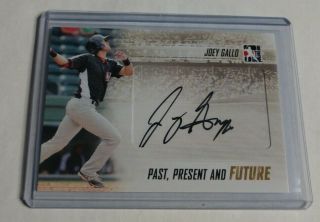R12,  186 - Joey Gallo - 2013 Itg Past Present Future - Rookie Autograph - Rangers
