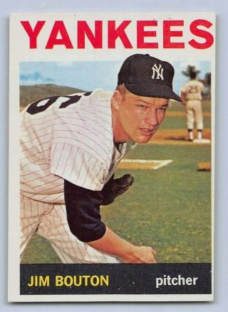 1964 Jim Bouton - Topps Baseball Card 470 - York Yankees - (high