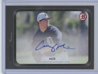 2019 Topps On Demand Set 7 55 Bowman Casey Mize 41/50 Auto Tigers Signed