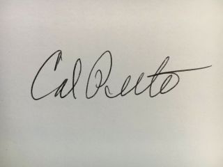 Calvin Peete HAND SIGNED Autographed 3 x 5 Index Card - PGA Legend - Deceased 2