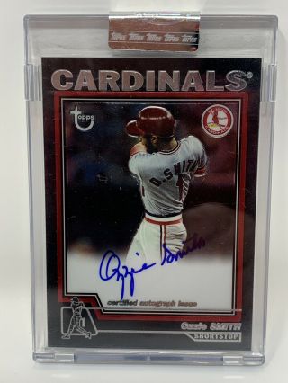 Ozzie Smith 2004 Topps Chrome Certified Autograph Cardinals