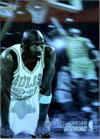 1991 - 92 Upper Deck Award Winner Holograms Aw1 Michael Jordan/scoring Leader
