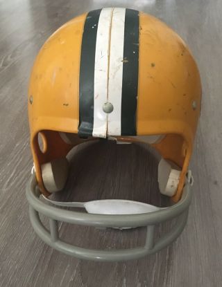 Vintage Green Bay Packers Rawlings Football Helmet HNFL Youth Large w Chin Strap 3