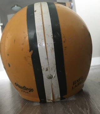 Vintage Green Bay Packers Rawlings Football Helmet HNFL Youth Large w Chin Strap 4