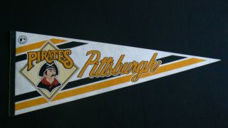 Pittsburgh Pirates Mlb Souvenir Pennant Pirate On Diamond 30 "