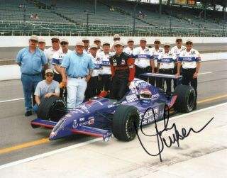 Authentic Autographed Johnny Unser 8x10 Indy 500 Photo