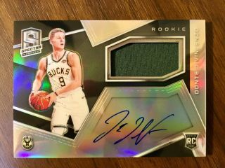 2018 - 19 Panini Spectra Donte Divincenzo Rookie Patch Auto Rpa 280/299 Bucks