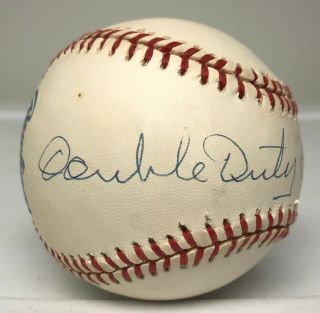 Ted " Double Duty " Radcliffe Signed Baseball Autographed Auto Negro Leaguer