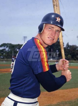 1983 Topps Baseball Color Negative.  Harry Spilman Astros