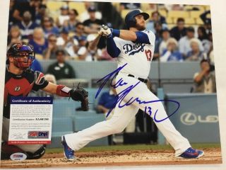 Max Muncy Dodgers Star Signed Autographed 11x14 Photo Psa / Dna