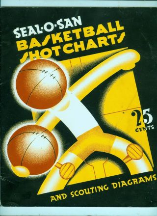 1945 Seal - O - San Basketball Shot Charts 40 - Page Booklet