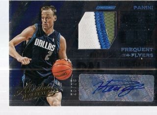 Keith Van Horn 2015 - 16 Absolute Basketball Three Color Patch Auto /25 Bm599