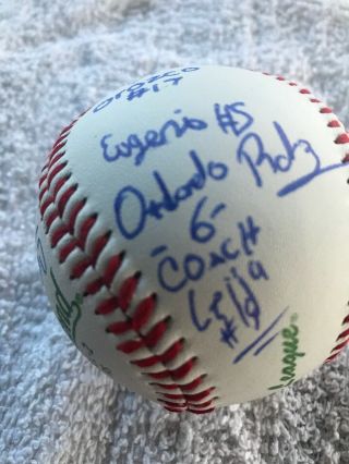 2019 Little League World Series Team Signed Mexico Ball 16 Sigs
