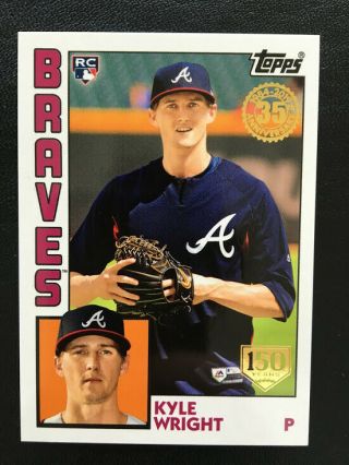 2019 Topps 1984 Style 150th Anniversary Non Auto Kyle Wright Rc /150 Braves