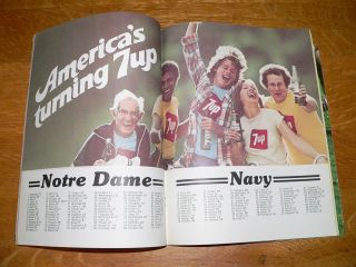Vintage Notre Dame vs Navy Football Game Program Nov.  3,  1979 50th Anniversary 3