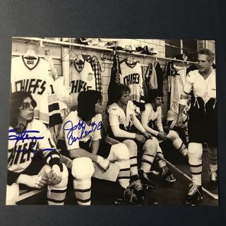 The Hanson Brothers Hand Signed 8x10 Photo The Slap Shot Movie Autographed