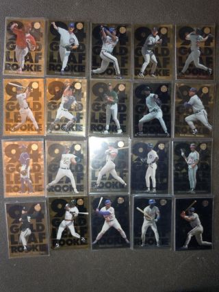 1994 Gold Leaf Rookies,  20 Card Set Of The Best Rookies Of 1994