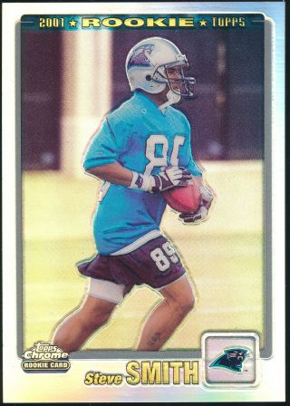 2001 Topps Chrome Steve Smith Refractor Rookie /999 Card 223 Nm - Mt