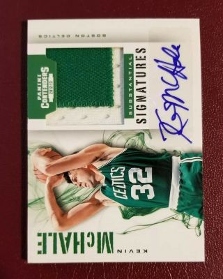 2012 Panini Contenders Substantial Signatures Kevin Mchale Patch/auto 10/10 Hof