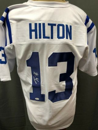 Ty Hilton 13 Colts Signed Jersey Sz Xl Jsa The Witnessed Protection Program