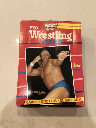 Topps Wwf Pro Wrestling Stars 1985.  One Full Box With 36 Wax Packs