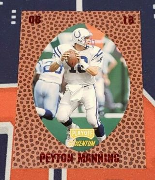 1998 Playoff Momentum Retail Peyton Manning Red Foil Rookie Card - Colts Hof