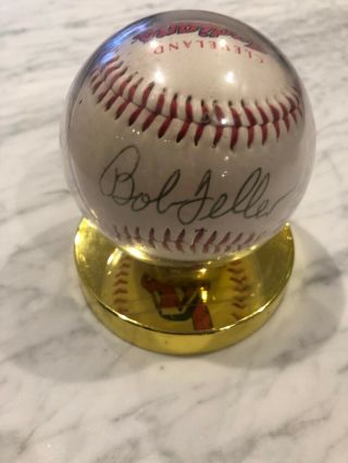 Bob Feller Signed Autographed Baseball Cleveland Indians