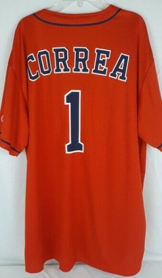 Houston Astros Carlos Correa Orange HEB Baseball Jersey Adult XL 2