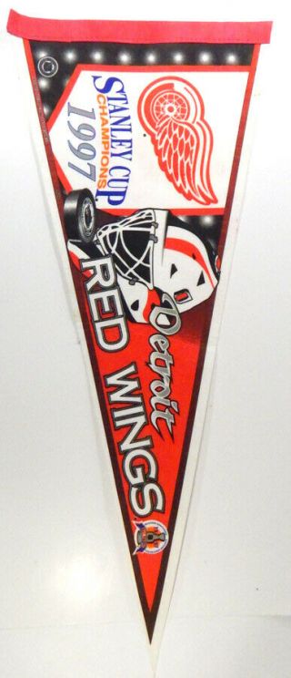 1997 Stanley Cup Champions Detroit Red Wings Full Size Pennant