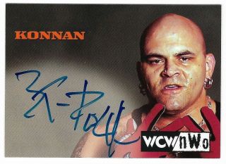 Konnan 1998 Topps Wcw/nwo Auto Autograph Card