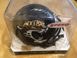 Myles Jack Autographed Signed Jacksonville Jaguars Mini Helmet Jsa