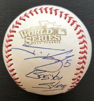 Jonny Gomes Autographed Signed 2013 World Series Baseball Boston Red Sox Mlb