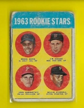 1963 Topps Willie Stargell Pittsburgh Pirates Rc 553 ⭐️