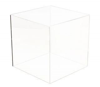 Volleyball Full Size Acrylic Display Case With Wood Floor & Mirror (A008 - MWB) 6
