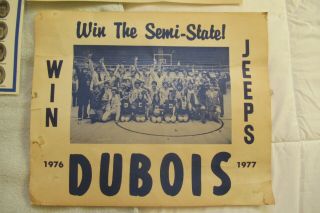 1977 NORTHEAST DUBOIS JEEPS (INDIANA) HIGH SCHOOL BASKETBALL CHAMPS MEMORABILIA 2