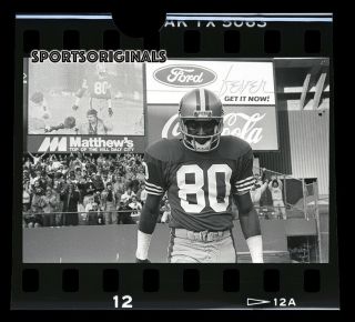 35mm B&w Negative - Jerry Rice - San Francisco 49ers