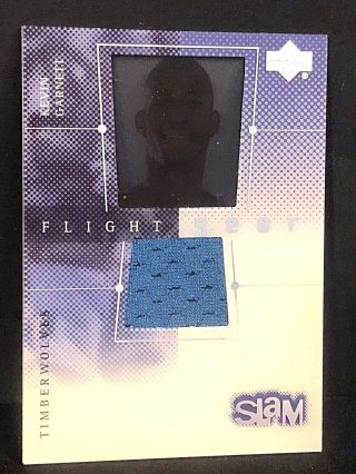 Kevin Garnett 2000 - 01 Upper Deck Slam Flight Gear Jersey Card Kg2 - G Timberwolves