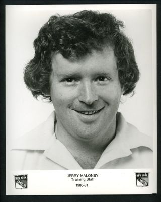 Jerry Maloney Training Staff York Rangers Team Issued 1980 Press Photo