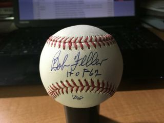 Bob Feller Cleveland Indians Signed Rawlings Oml Inscribed Baseball W/our
