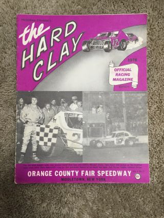 1976 Orange County Fair Speedway The Hard Clay Racing Program Tighe Scott